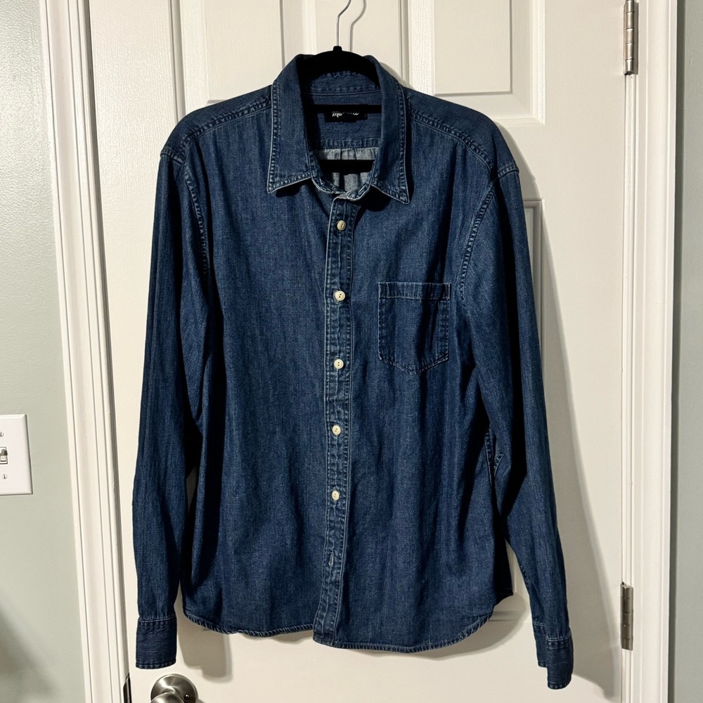 Madewell Blue Denim Shirt XL
